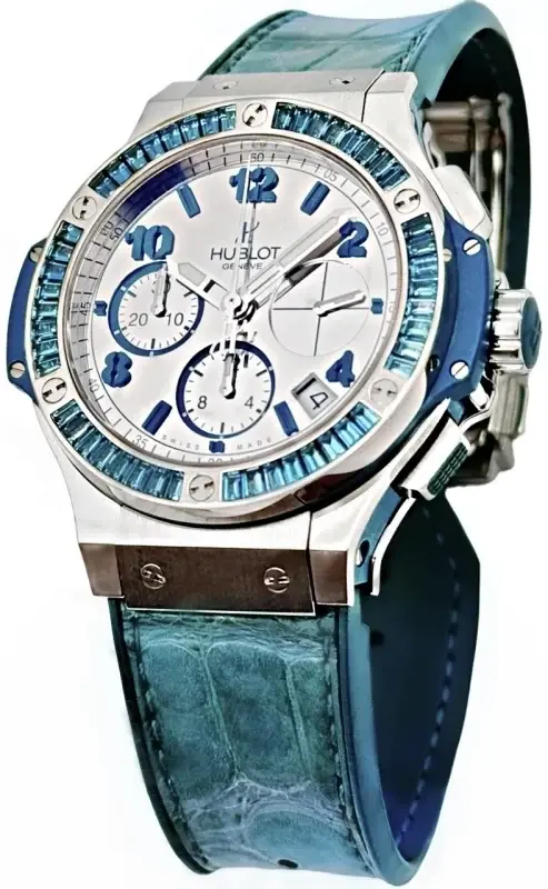 Hublot Big Bang Tutti Frutti Chronograph Stainless steel & Blue Topaz