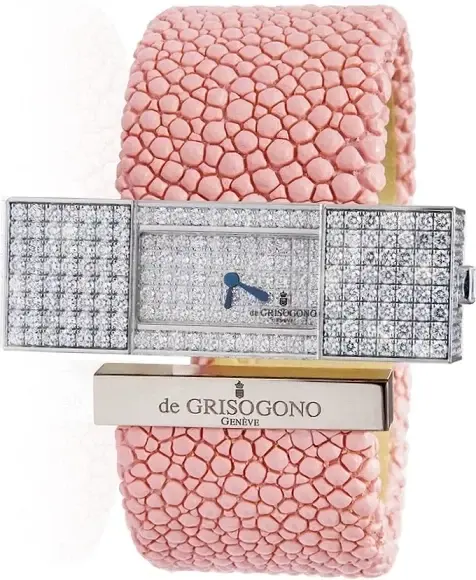 De grisogono Instrumentino 18K White Gold & Diamonds Lady's Watch