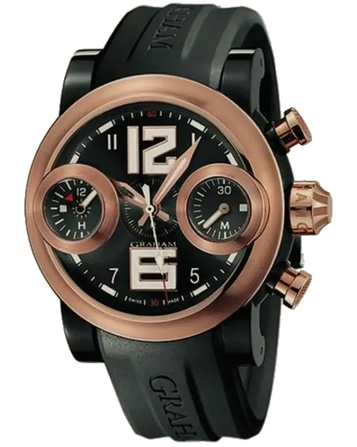 Graham Swordfish Big Chronograph PVD Stainless steel & 18K Rose Gold