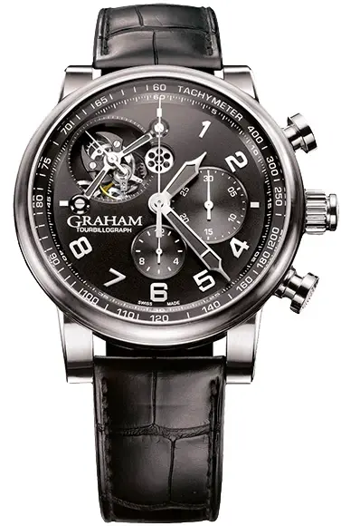 Graham Silverstone Tourbillograph Stainless Steel Mens Watch