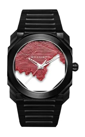 Bvlgari Octo Solotempo BWD x Daniel Arsham "Zen Garden" Black Steel