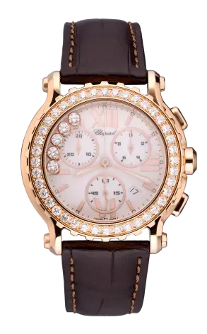 Chopard Happy Sport 18K Rose Gold & Diamonds Ladies Watch