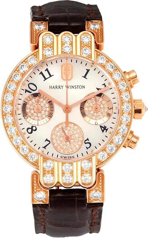 Harry Winston Premier Chronograph 18K Rose Gold & Diamonds Lady's Watch