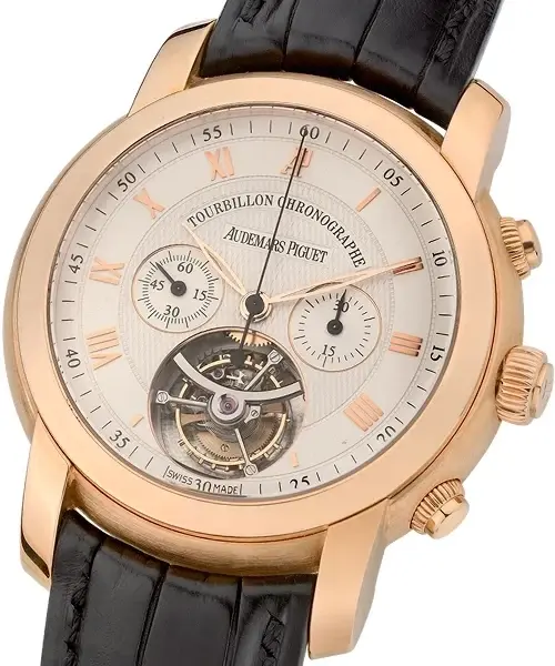 Audemars Piguet Jules Audemars Tourbillon Chronograph 18K Rose Gold Men's Watch