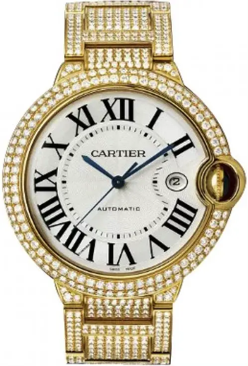 Cartier Ballon Bleu de Cartier Large 18K Yellow Gold & Diamond Men's Watch