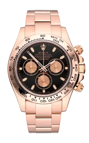 Rolex Daytona Cosmograph Chronograph 18K Rose Gold Men's Watch