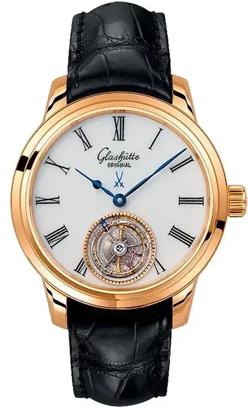 Glashütte Original Senator Meissen Tourbillon 18K Rose Gold Men's Watch