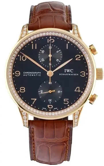 IWC Portuguese Chrono-Automatic Chronograph 18K Rose Gold Men's Watch