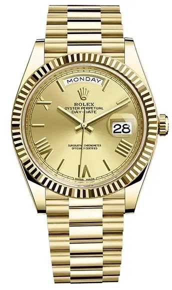 Rolex Day-Date 18K Yellow Gold Men's Watch