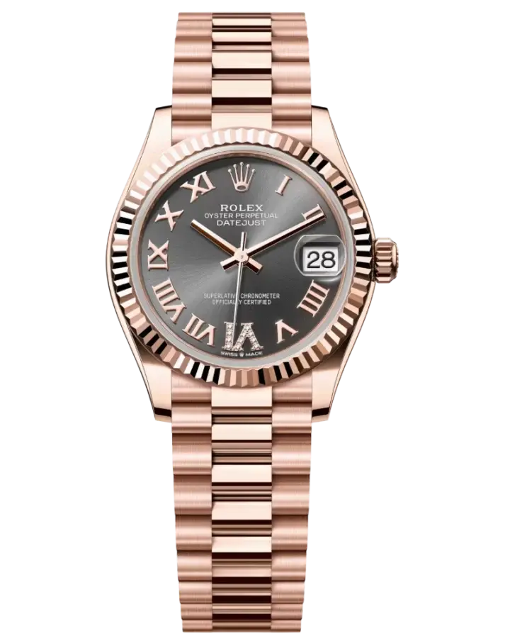 Rolex Datejust 18K Rose Gold Lady's Watch
