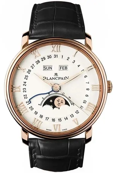 Blancpain Villeret Calendar Moonphase 18K Rose Gold Men's Watch