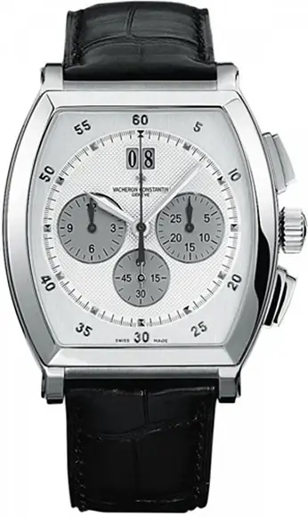 Vacheron Constantin Malte Tonneau Chronograph 18K White Gold Men's Watch