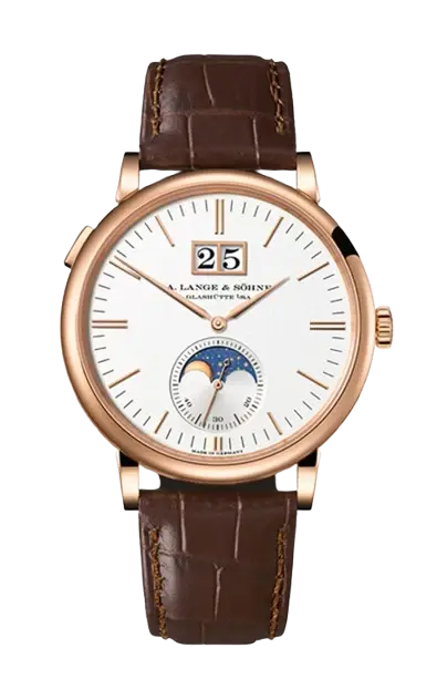 A. Lange & Söhne Saxonia Moon Phase 18K Rose Gold Men’s Watch