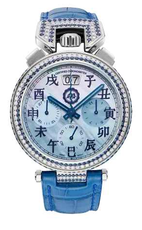 Bovet Sportster 18K White Gold & Diamonds Men's Watch