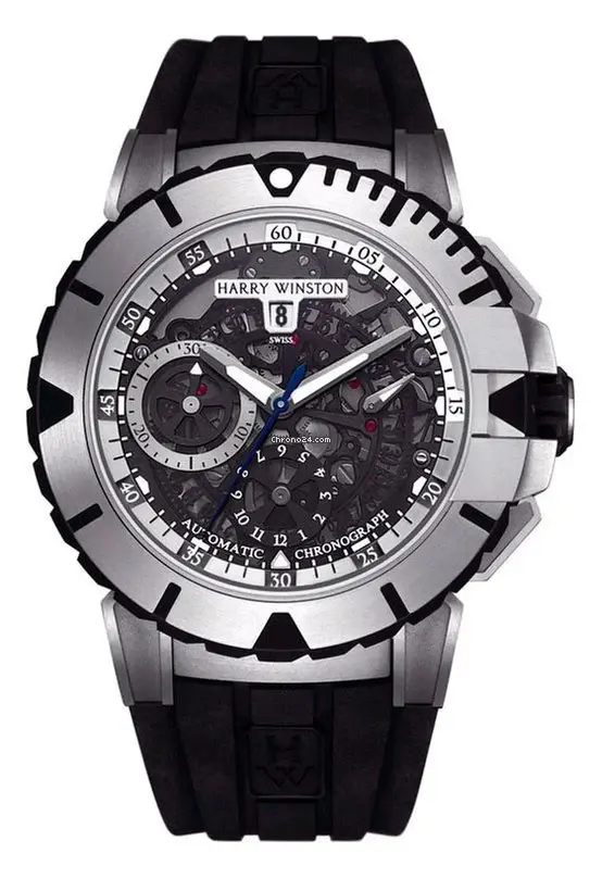 Harry Winston Ocean Sport Chronograph Zalium Rubber Men`s Watch