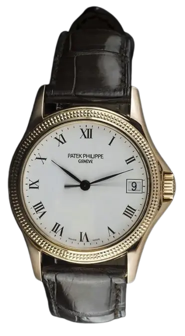 Patek Philippe Calatrava “Clous de Paris” 18K Rose Gold Men’s Watch