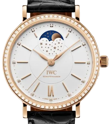 IWC Portofino Midsize Automatic Moon Phase 37 18k Rose Gold Women’s Watch