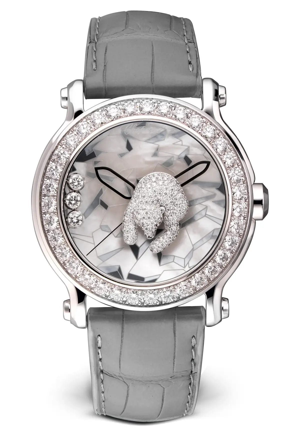 Chopard Happy Sport Animal World XL 18K White gold & Diamonds Lady's Watch