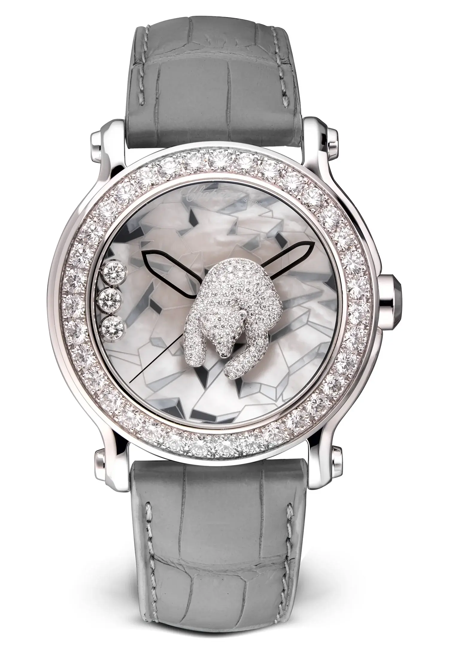 Chopard Happy Sport Animal World XL 18K White gold & Diamonds Lady's Watch