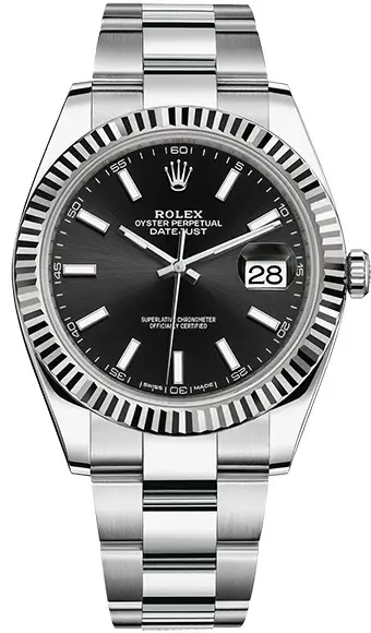 Rolex Datejust Stainless Steel & 18K White Gold Men's Watch
