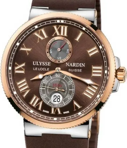 Ulysse Nardin Marine Maxi Marine Chronometer 18K Rose Gold and steel