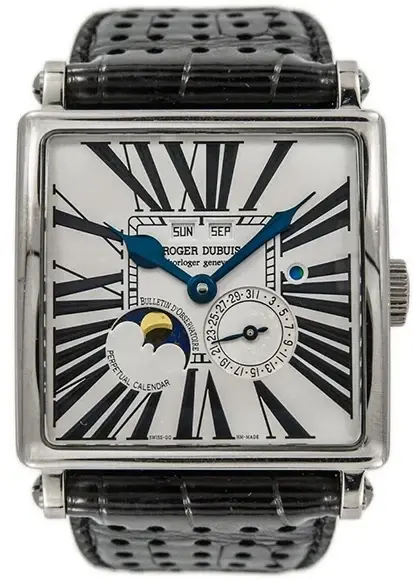 Roger Dubuis Perpetual Calendar 18K White Gold Men's Watch