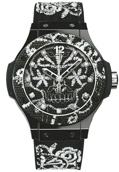 Hublot Big Bang Broderie Black Ceramic Lady's Watch
