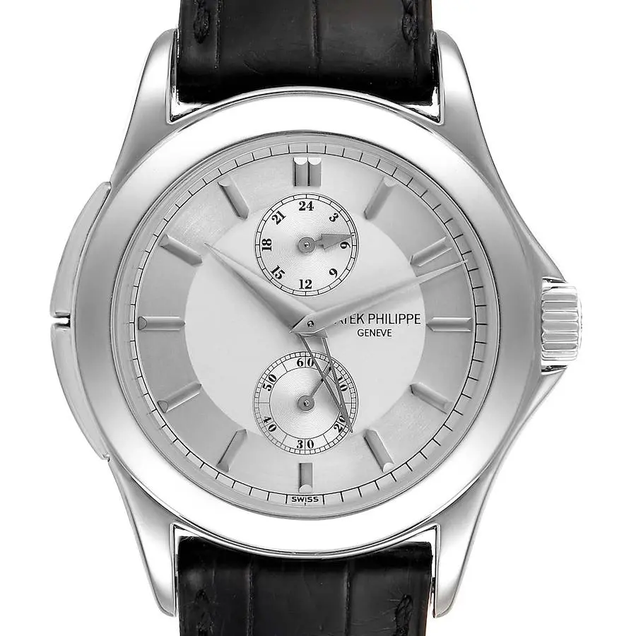 Patek Philippe Calatrava Travel Time Platinum Men’s Watch