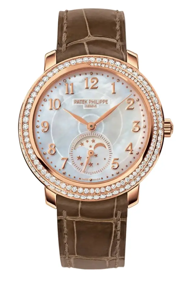 Patek Philippe Complications Ribbon Joaillerie Moon Phases 18K Rose