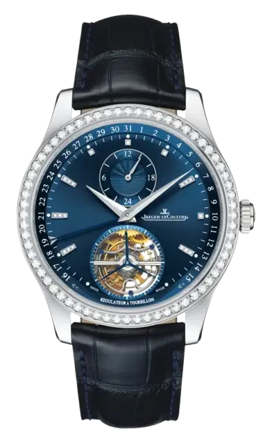 Jaeger-LeCoultre Master Control Tourbillon Dualtime 18K White Gold Men’s Watch
