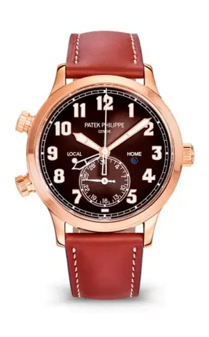Patek Philippe Complications Calatrava Pilot Travel Time 18K Rose
