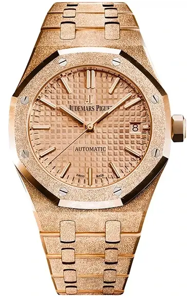 Audemars Piguet Royal Oak Frosted 18K Rose Gold Lady's Watch