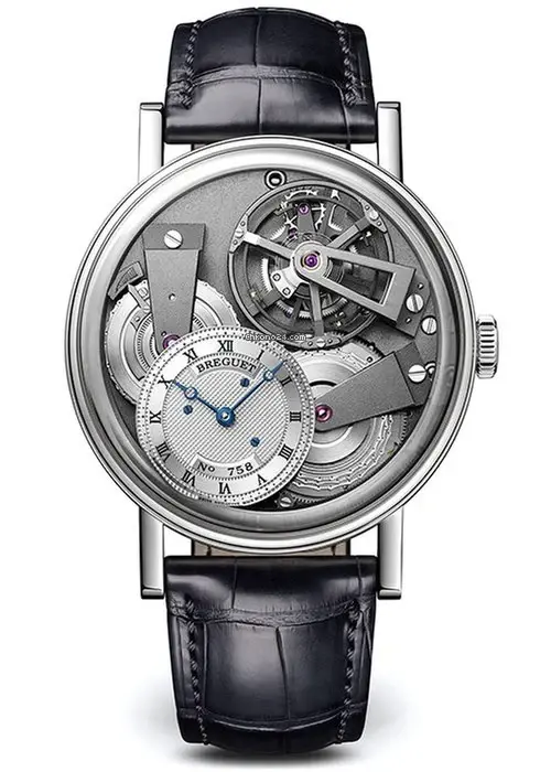 Breguet Tradition Tourbillon 7047 Fusée-Chain Platinum Men's Watch