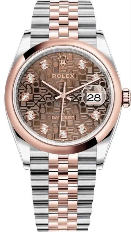 Rolex Datejust 36 Stainless Steel & 18k Rose Gold Men's Watch
