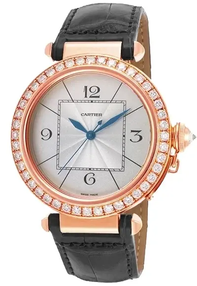 Cartier Pasha 42mm 18K Rose Gold & Diamonds Lady's Watch