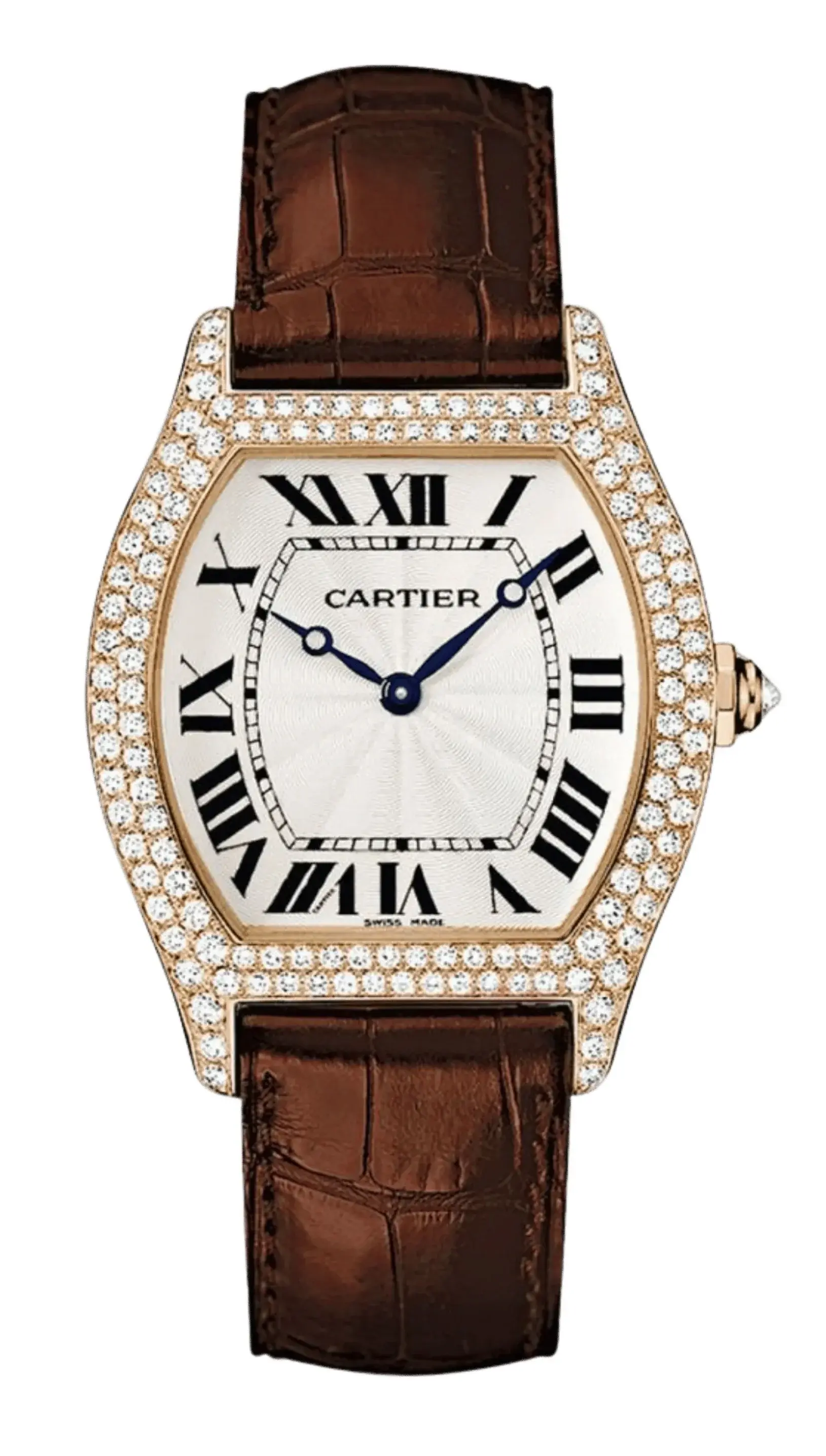 Cartier Tortue 18K Yellow Gold & Diamonds Lady's Watch