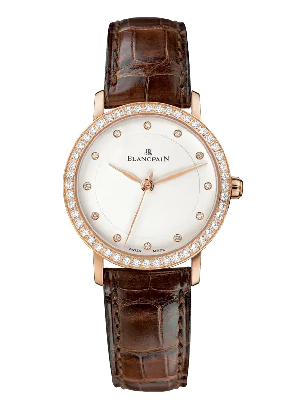 Blancpain Villeret Ultra-Slim Ultraplate 18K Rose Gold & Diamonds Lady's Watch