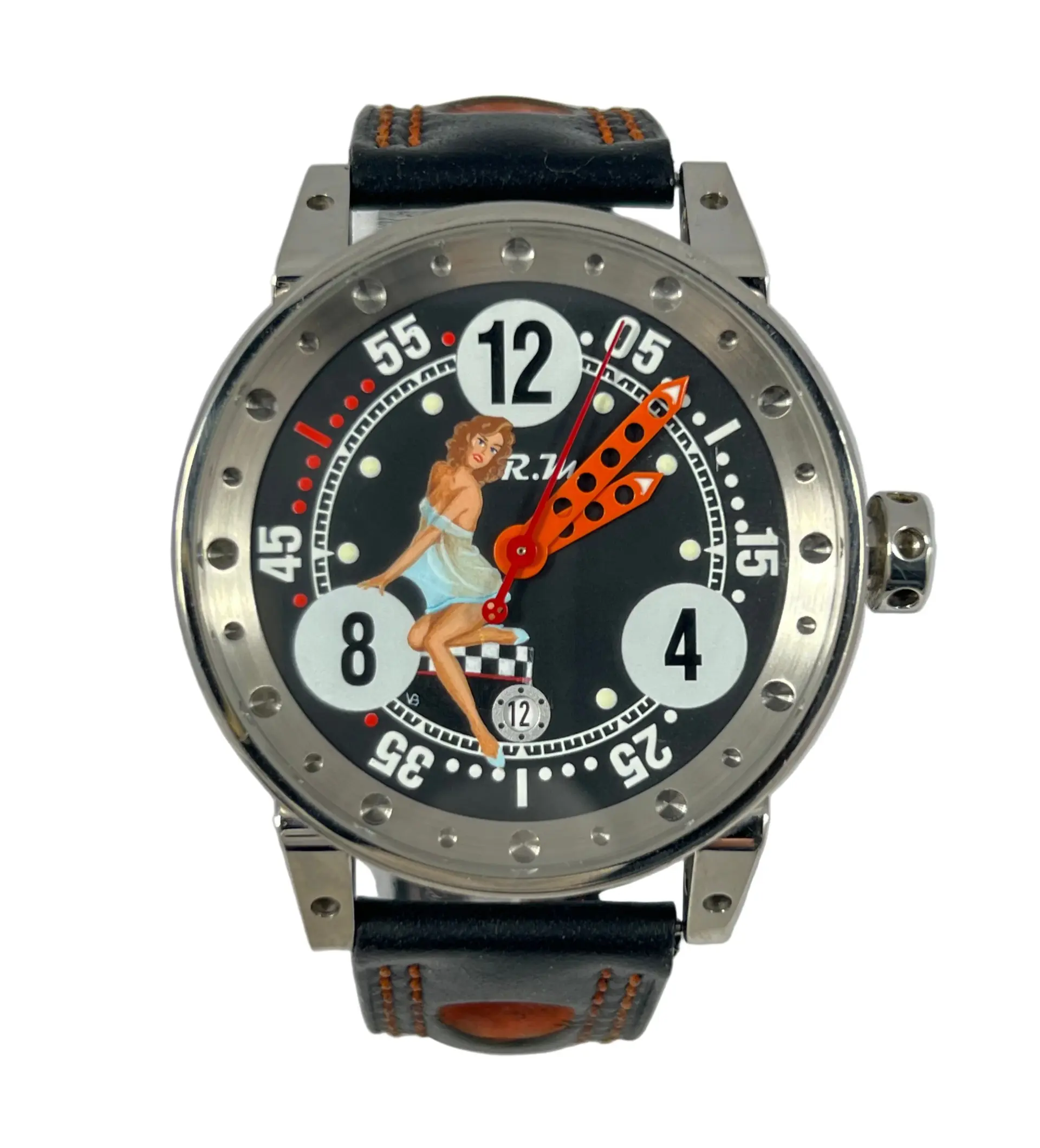 B.R.M Pin-Up Collection Stainless Steel Men's Watcn