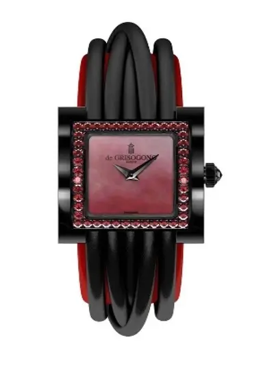 De Grisogono Allegra Acier Black PVD Coated Steel with Spinels Lady's Watch