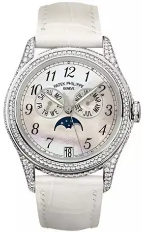 Patek Philippe Complicated 18K White Gold & Diamonds Lady's Watch