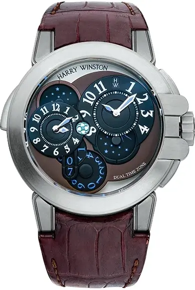 Harry Winston Ocean Dual Time Project Z4 Zalium Men's Watch