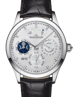 Jaeger-LeCoultre Master Eight Days Perpetual 18k White Gold Men's Watch