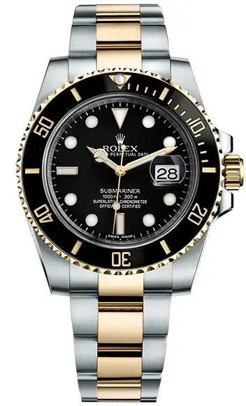 Rolex Submariner Date Stainless Steel & 18k Yellow Gold Men's Watch