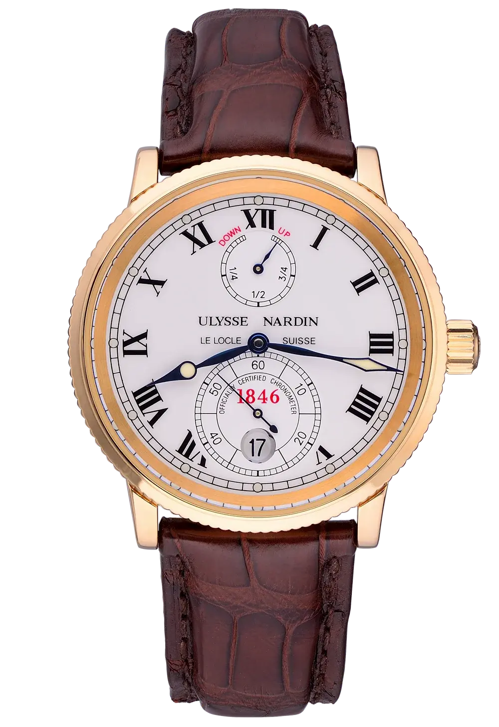Ulysse Nardin Marine Chronometer 18K Yellow Gold Men's Watch