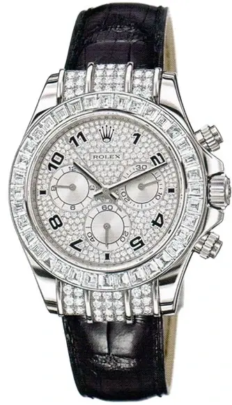 Rolex Daytona Cosmograph 18K White Gold & Diamonds Unisex Watch