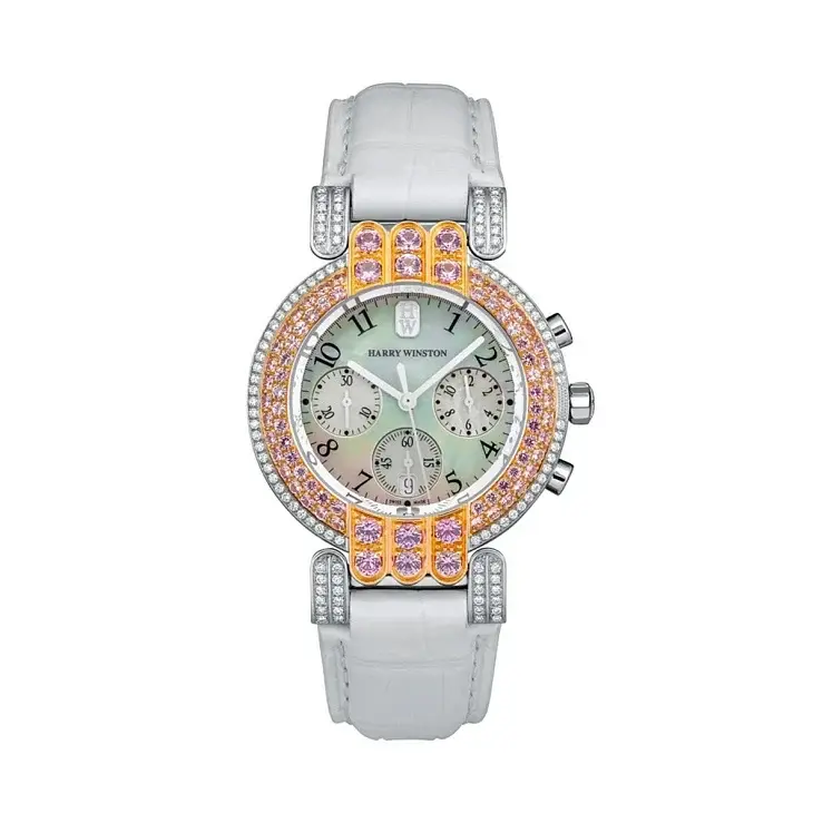 Harry Winston Premier Chronograph 18K White Gold & 18K Rose Gold &