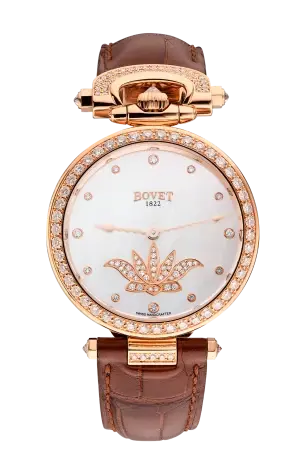 Bovet Amadeo Fleurier 18K Rose Gold & Diamonds Lady's Watch