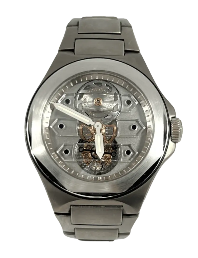 Girard Perregaux Laureato Triple Bridge Tourbillon Titanium Men's Watch