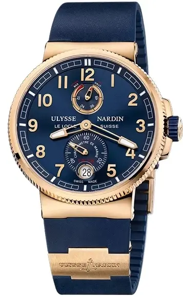 Ulysse Nardin Marine Chronometer Manufacture 18k Rose Gold Men's Watch