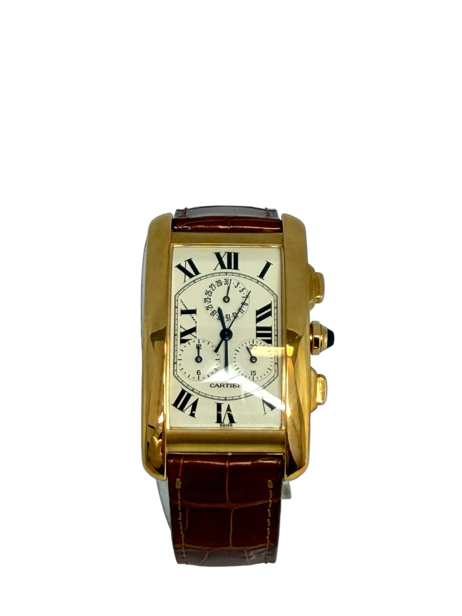 Cartier Tank Américaine Chronograph 18K Rose Gold Women’s Watch